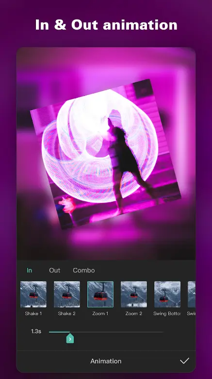 lots of amazing animations in capcut for IOS version
